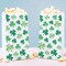 Big Dot of Happiness Shamrock St. Patrick’s Day Popcorn Bags, Green Saint Paddy’s Day Favor Snack, Free-Standing Individual White Paper Bags - 25 Ct